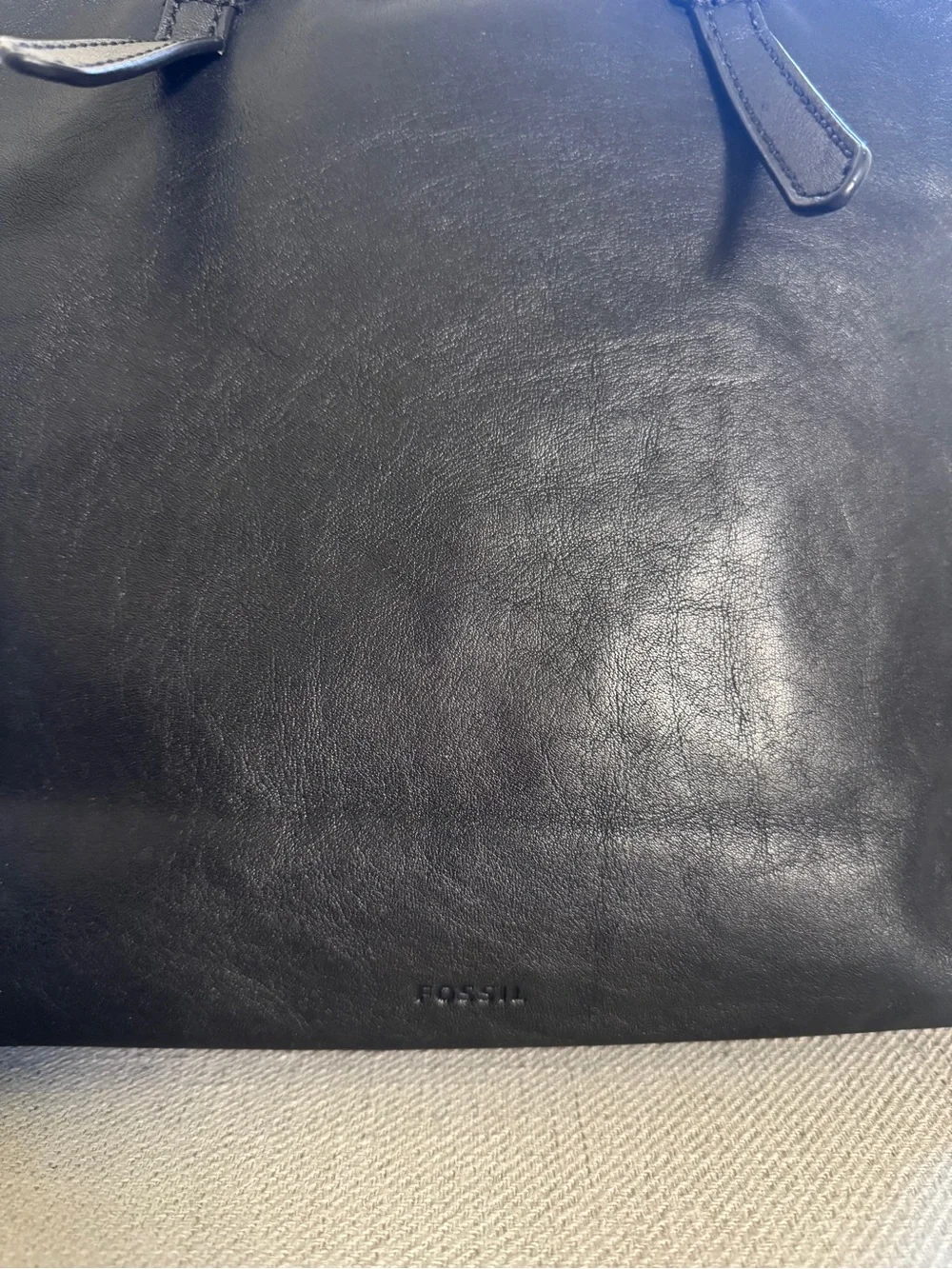 Fossil Camilla Black Leather Convertible Small Backpack